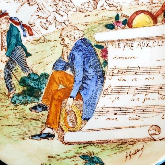 2 Vernon Kilns Plates, Le Pre Aux Clercs Vernon - Picture 2 of 10